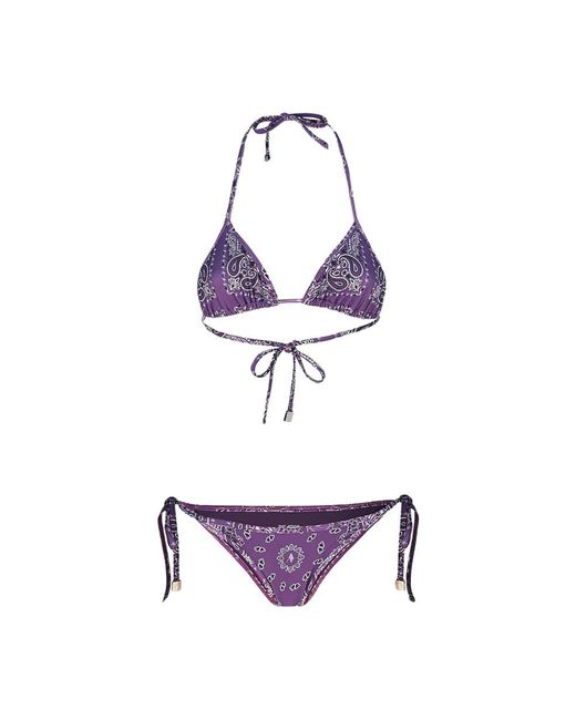 The Attico Purple Bikinis