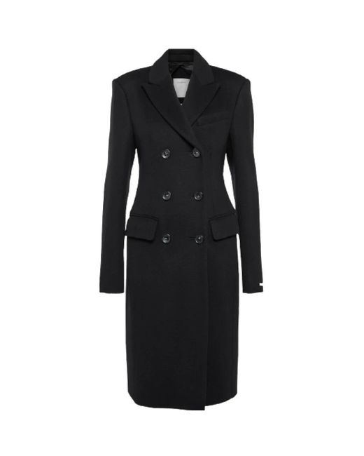 Sportmax Black Double-Breasted Coats