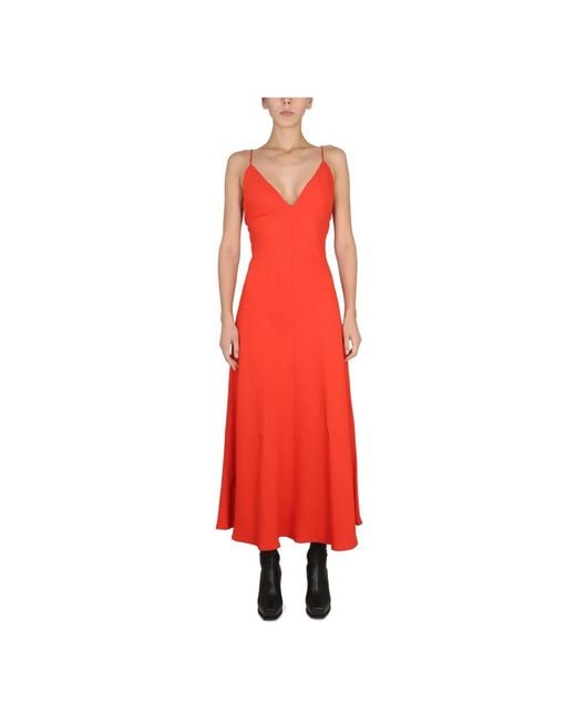 Stella McCartney Red Midi Dresses