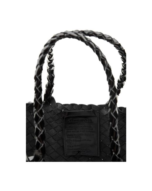 Tote Bags Dragon Diffusion de color Black