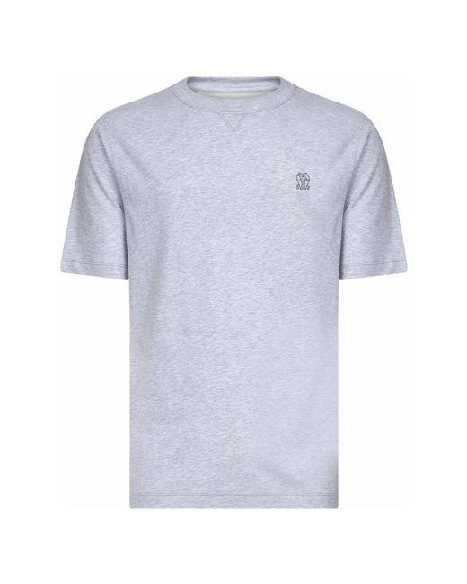 T-Shirts Brunello Cucinelli de hombre de color Blue