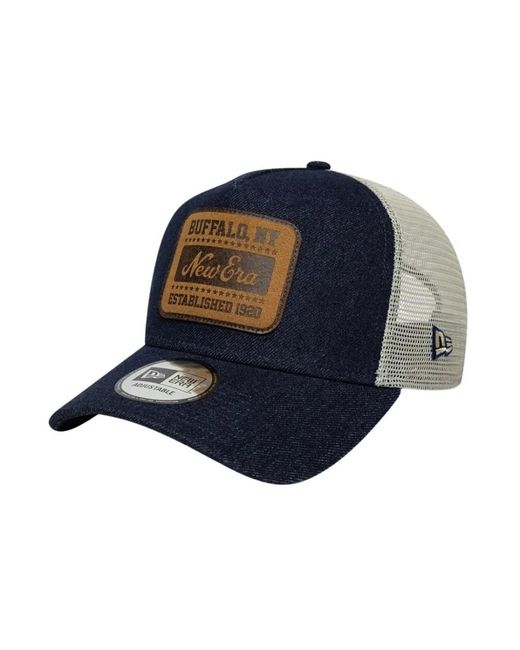KTZ Patch Denim 9Forty A-Frame Trucker in Blue für Herren