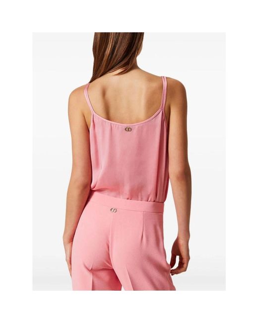 Twinset Pink Sleeveless Tops