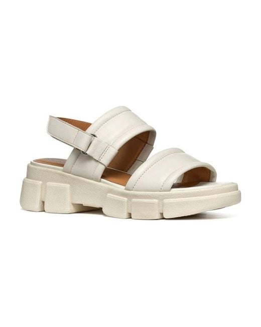 Flat Sandals di Geox in White