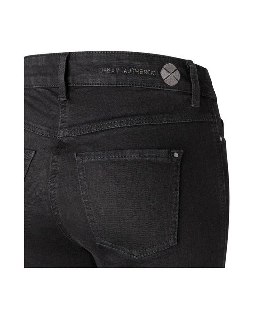 Wide Jeans M·a·c de color Black
