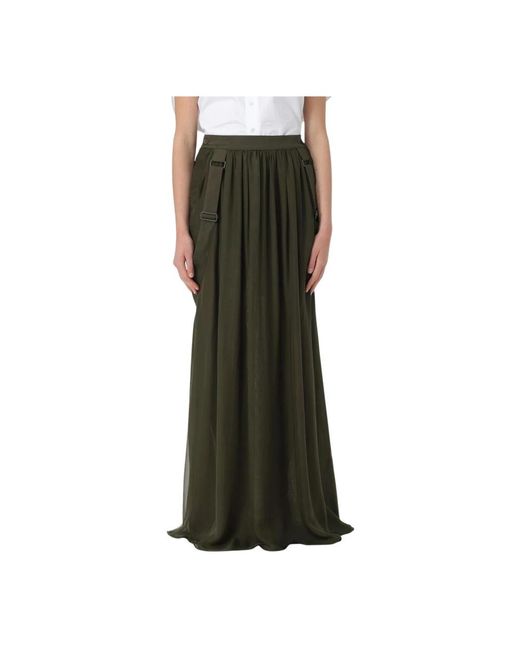 Max Mara Green Maxi Skirts