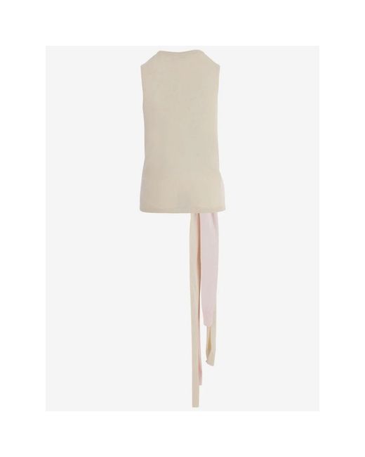 J.W. Anderson White Sleeveless Tops