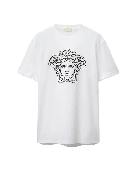 Versace Tops ,Wit ,1W000 T-Shirt in het White voor heren