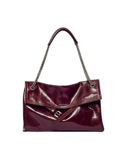 Orciani Purple Leder Tasche