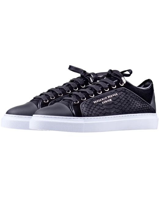 Benjamin Berner Blue Sneakers for men