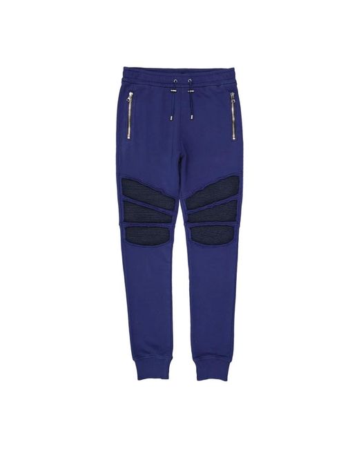 Balmain Blue Sweatpants for men