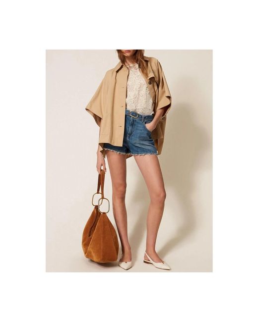 Twinset Blue Denim Shorts