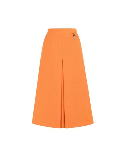 Midi Skirts Roberto Cavalli en coloris Orange