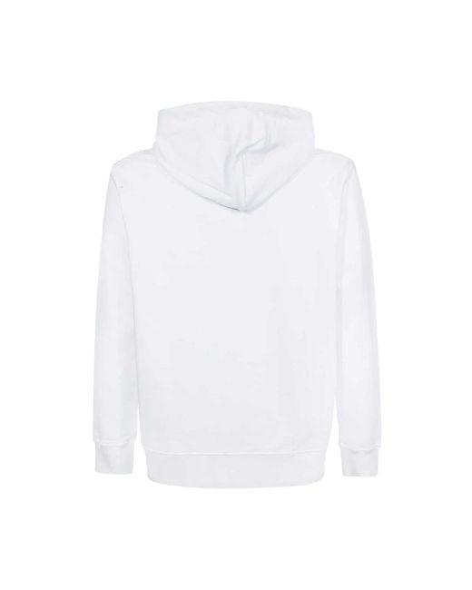 Gcds Hoodies & Sweatvesten ,Wit ,Katoen Katoenen Hoodie Front Patch 100% Katoen in het White voor heren