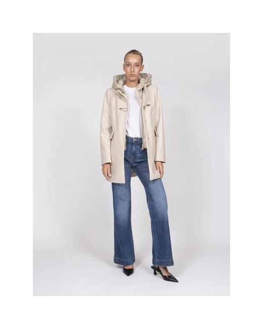 Fay Natural Toggle Coat