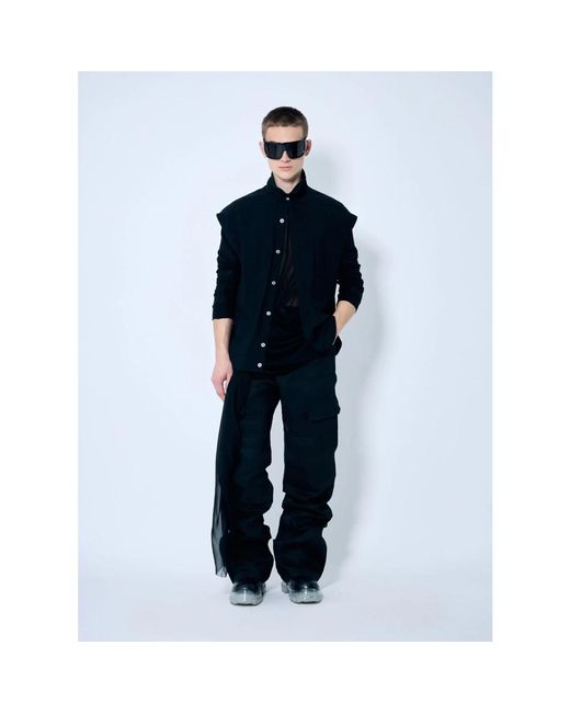 Rick Owens Cargo-hose mit struktur in Blue für Herren