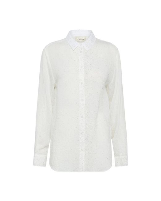 Shirts Cream de color White