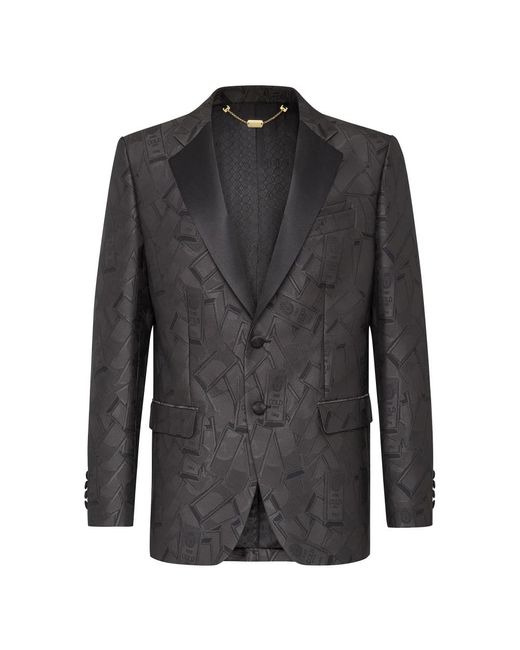 Billionaire Jassen ,Zwart ,Polyester Blazer Super Slim Fit in het Black voor heren
