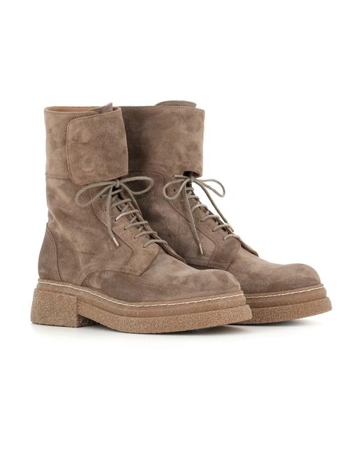 Alberto Fasciani Brown Lace-Up Boots