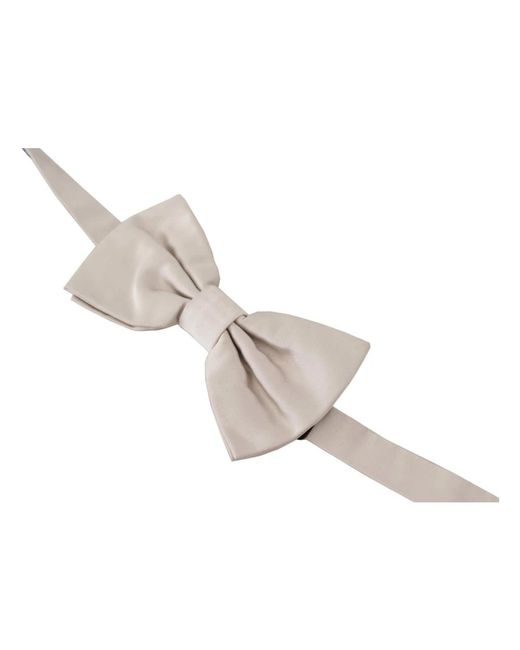 Dolce & Gabbana Gray Bow Ties for men