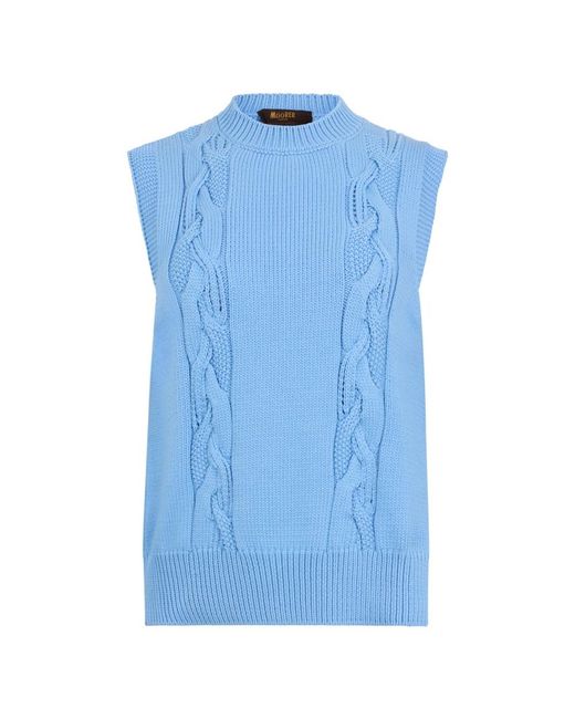 Moorer Blue Round-Neck Knitwear