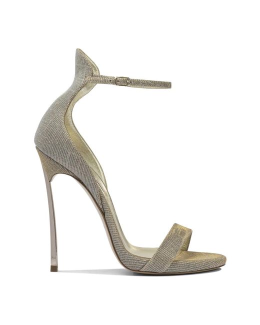 Casadei Metallic High Heel Sandals