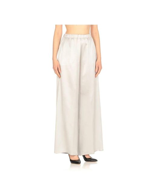 Wide Trousers Antonelli de color White