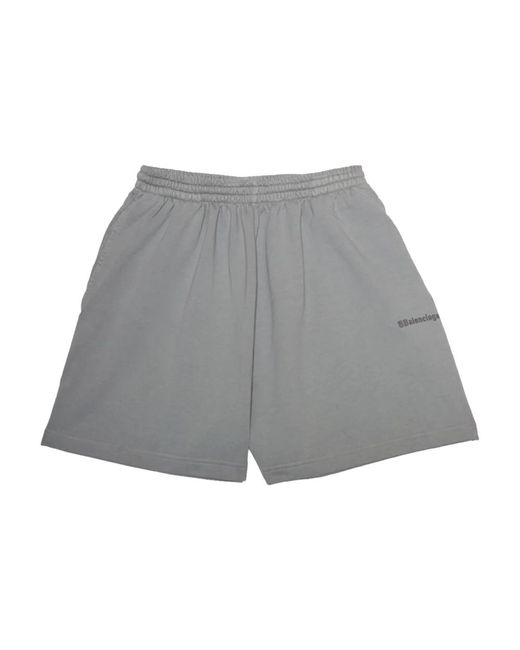 Balenciaga Gray Casual Shorts for men