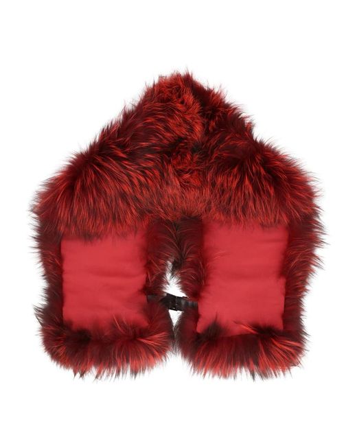Alberta Ferretti Red Winter Scarves