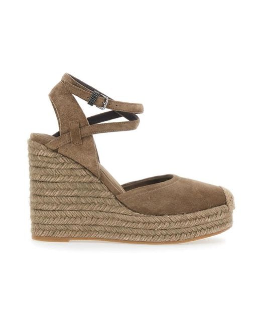 Brunello Cucinelli Gray Wedges