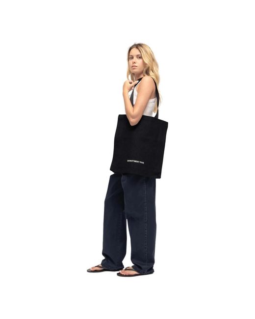 Department 5 Black Tote Bags