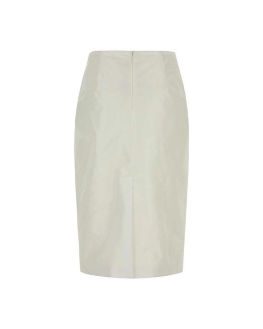 Jil Sander White Pencil Skirts
