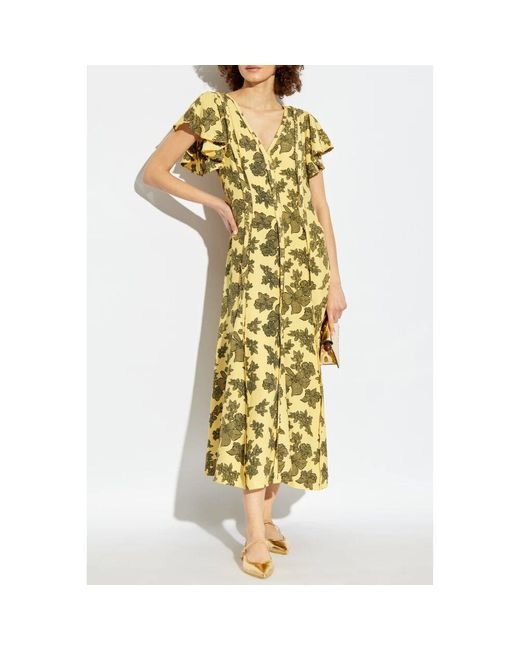 Ulla Johnson Yellow Kleid evette
