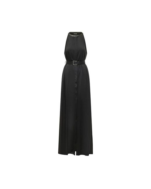 Tom Ford Kleedjes ,Zwart ,Lange Maxi-Jurk Met Halternek in het Black