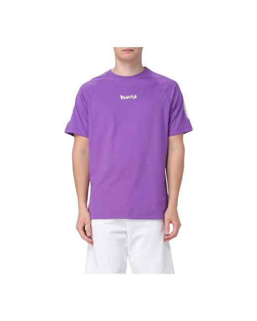 DISCLAIMER Tops ,Paars ,Katoen Crew Neck T-Shirt, Katoen in het Purple voor heren