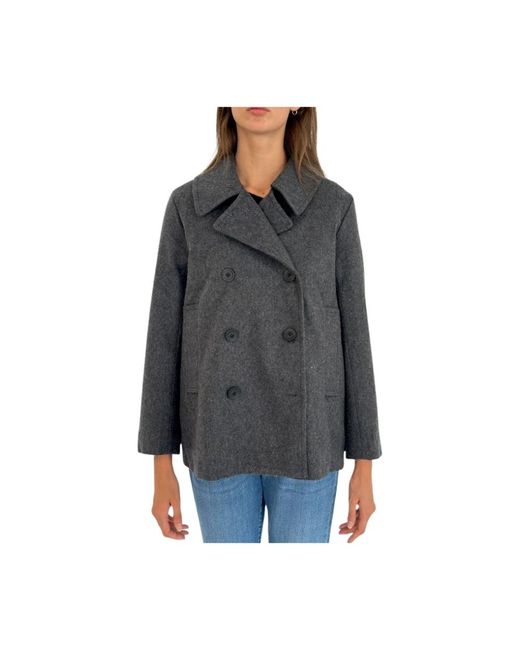 Double-Breasted Coats People Of Shibuya en coloris Gray