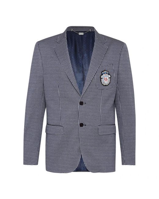 Billionaire Jassen ,Blauw ,Katoen Blazer Crest in het Blue voor heren