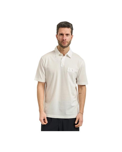 ARMANI EXCHANGE White Polo Shirts for men