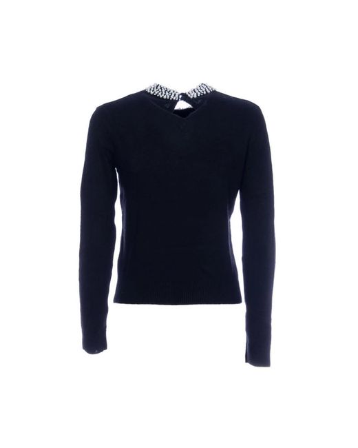 Fracomina Blue Round-Neck Knitwear