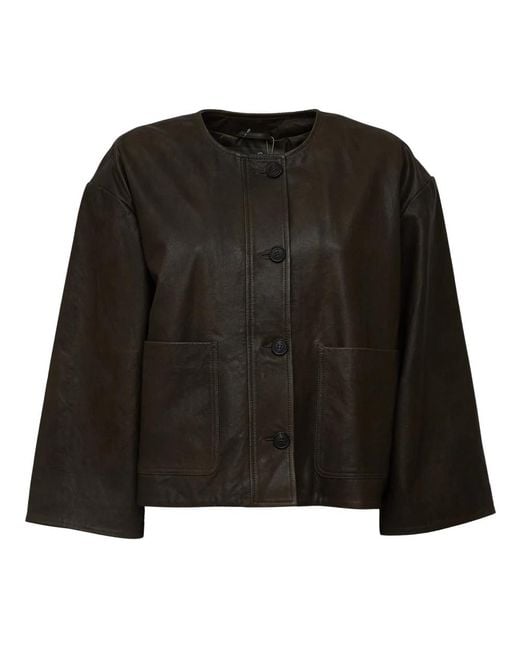 Leather Jackets Weekend by Maxmara de color Black