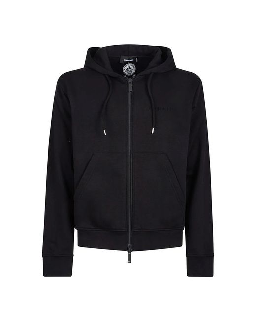 DSquared² Stylisches Sweatshirt Mit Reißverschluss in Black für Herren