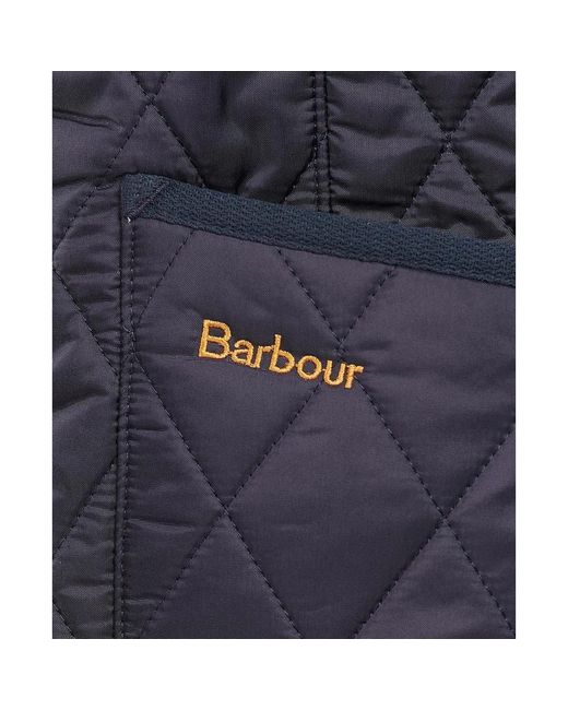 Barbour Fleece Voering Met Opgestikte Zakken in het Blue