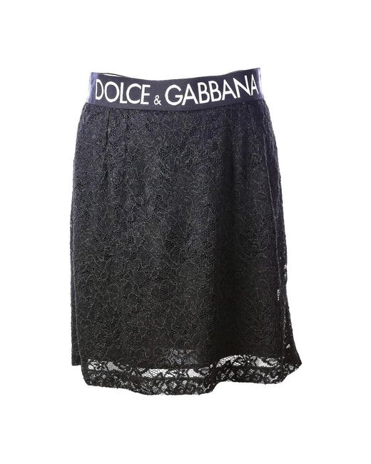 Dolce & Gabbana Black Short Skirts