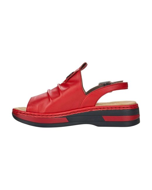 Rieker Red Vibrant casual flache sandalen