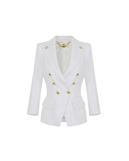 Elisabetta Franchi White Blazers