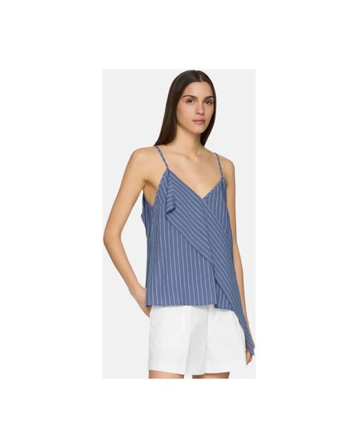 Dondup Blue Sleeveless Tops