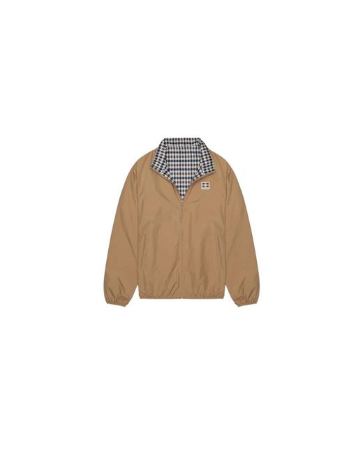 Aquascutum Wendbare Seglerjacke Mit Verstellbarer Kapuze in Natural für Herren