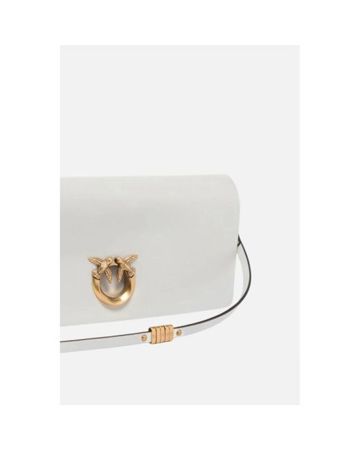 Pinko White Cross Body Bags