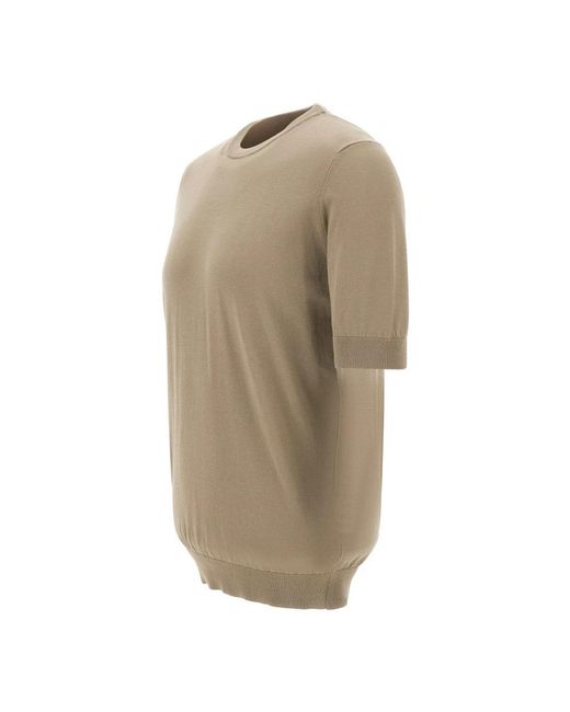 FILIPPO DE LAURENTIIS Natural Round-Neck Knitwear for men
