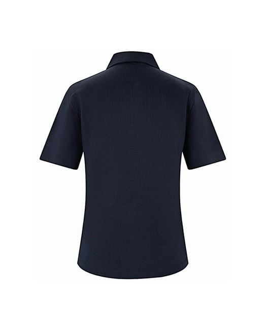 Moncler Blue Polo Shirts